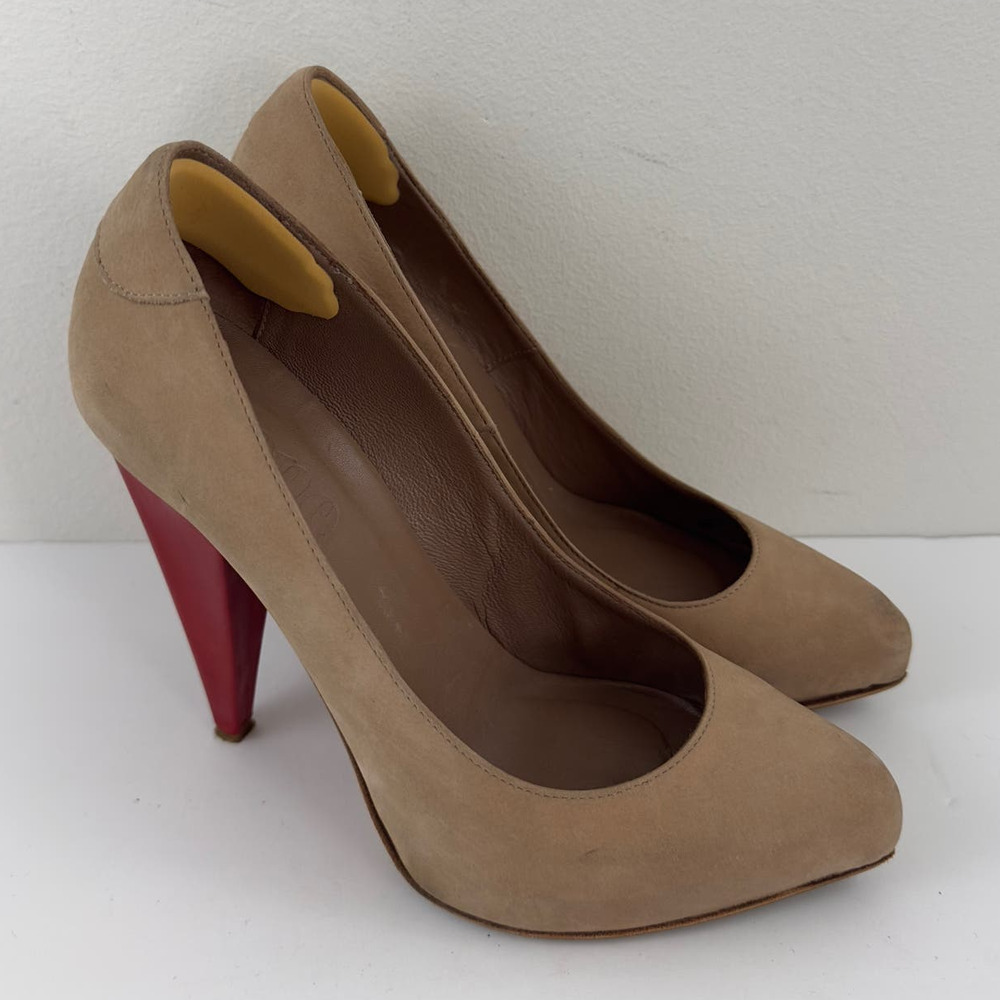 Acne Studios‎ beige suede heels